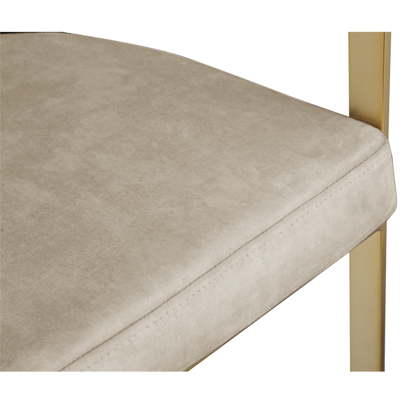 Meridian Furniture Marcello Stone Velvet Dining Chair (Set of 2)