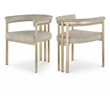Meridian Furniture Marcello Stone Velvet Dining Chair (Set of 2)