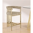Meridian Furniture Marcello Beige Velvet Counter Stool (Set of 2)
