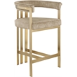 Meridian Furniture Marcello Beige Velvet Counter Stool (Set of 2)