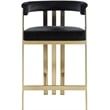 Meridian Furniture Marcello Black Velvet Counter Stool (Set of 2)