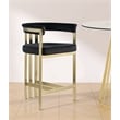 Meridian Furniture Marcello Black Velvet Counter Stool (Set of 2)