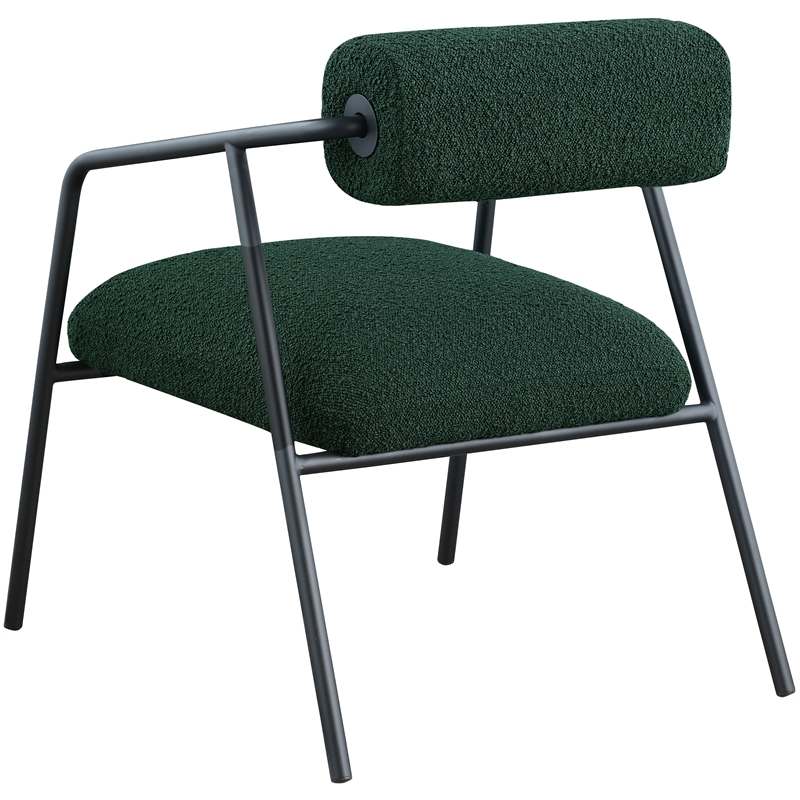 Meridian Furniture Carly Green Boucle Fabric Accent Chair