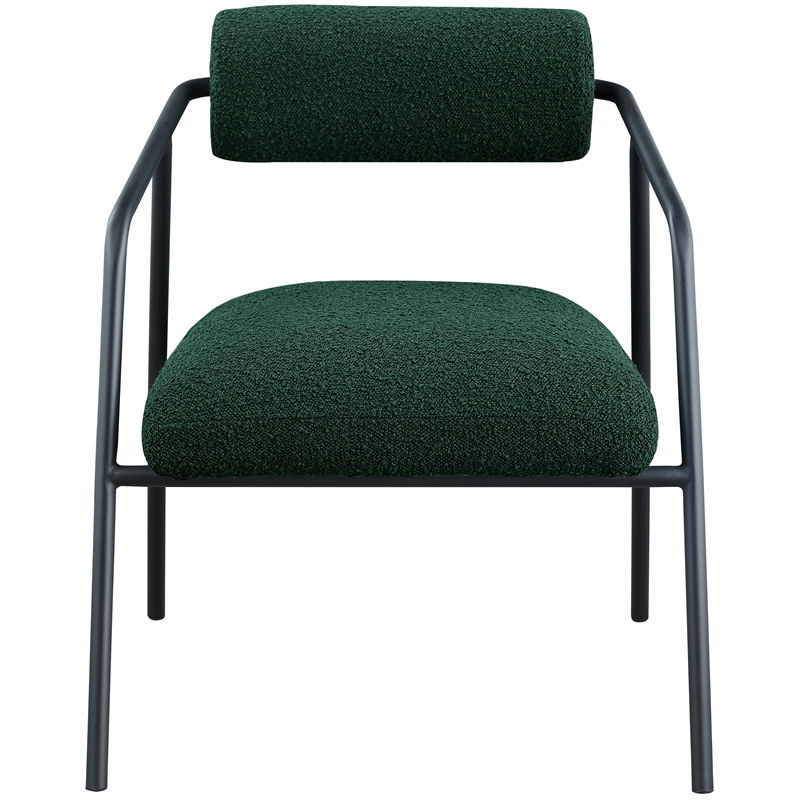 Meridian Furniture Carly Green Boucle Fabric Accent Chair