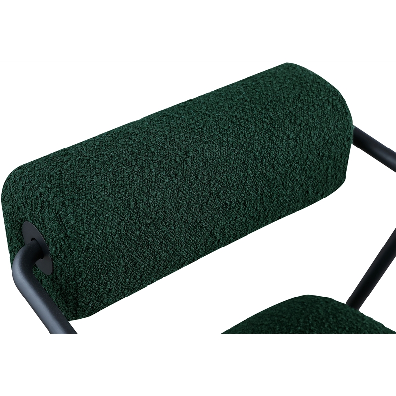 Meridian Furniture Carly Green Boucle Fabric Accent Chair