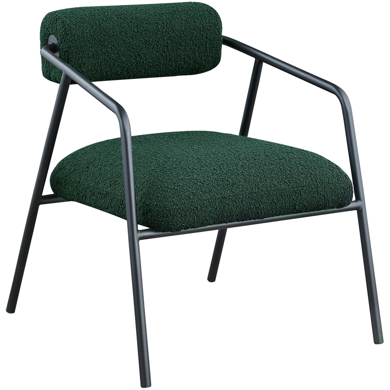 Meridian Furniture Carly Green Boucle Fabric Accent Chair
