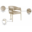 Meridian Furniture Madelyn Beige Velvet Dining Chair (Set of 2)