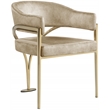 Meridian Furniture Madelyn Beige Velvet Dining Chair (Set of 2)