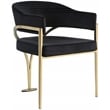 Meridian Furniture Madelyn Black Velvet Dining Chair (Set of 2)