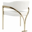 Meridian Furniture Madelyn Cream Vegan Leather Dining Chair (Set of 2)