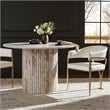 Meridian Furniture Madelyn Cream Vegan Leather Dining Chair (Set of 2)