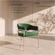 Meridian Furniture Madelyn Green Velvet Dining Chair (Set of 2)