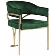 Meridian Furniture Madelyn Green Velvet Dining Chair (Set of 2)