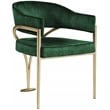 Meridian Furniture Madelyn Green Velvet Dining Chair (Set of 2)