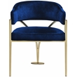 Meridian Furniture Madelyn Navy Velvet Dining Chair (Set of 2)