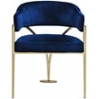 Meridian Furniture Madelyn Navy Velvet Dining Chair (Set of 2)