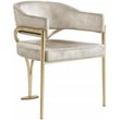 Meridian Furniture Madelyn Stone Velvet Dining Chair (Set of 2)