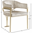 Meridian Furniture Madelyn Stone Velvet Dining Chair (Set of 2)
