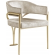 Meridian Furniture Madelyn Stone Velvet Dining Chair (Set of 2)