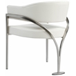 Meridian Furniture Madelyn Cream Vegan Leather Dining Chair (Set of 2)