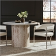 Meridian Furniture Madelyn Cream Vegan Leather Dining Chair (Set of 2)