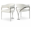 Meridian Furniture Madelyn Cream Vegan Leather Dining Chair (Set of 2)