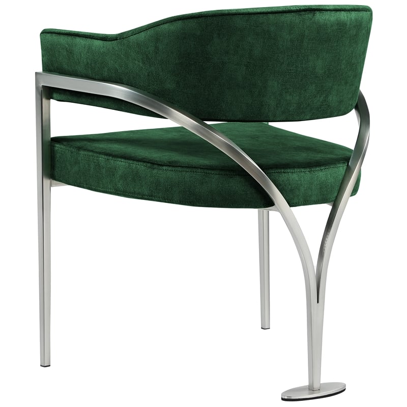 Meridian Furniture Madelyn Green Velvet Dining Chair (Set of 2)