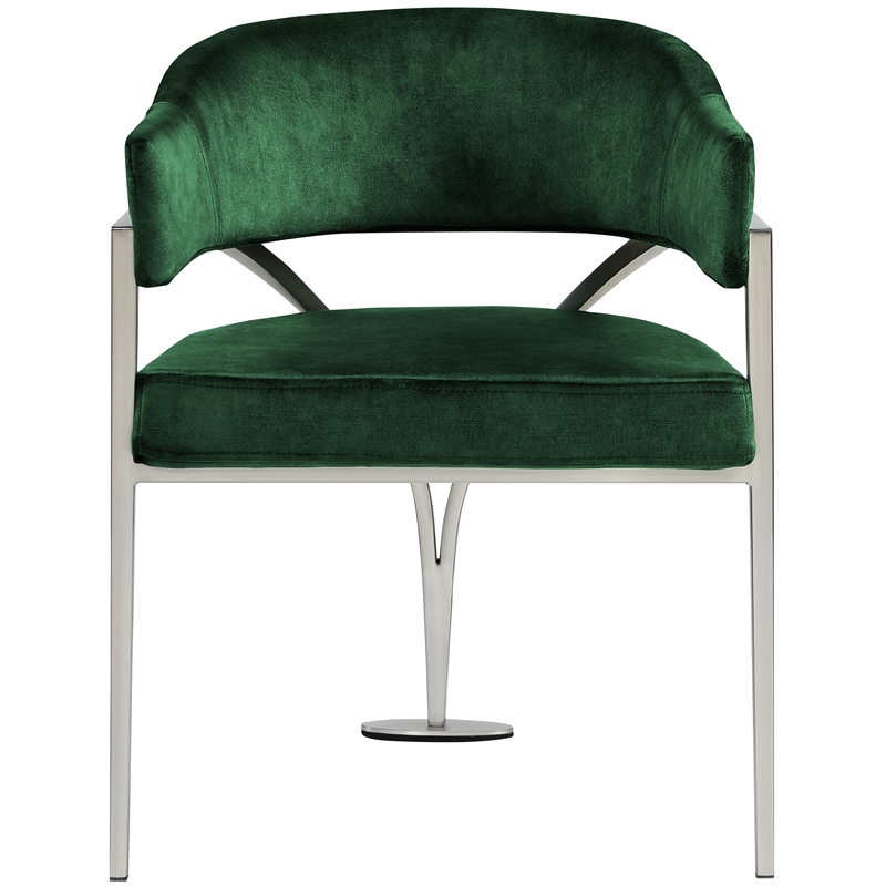 Meridian Furniture Madelyn Green Velvet Dining Chair (Set of 2)