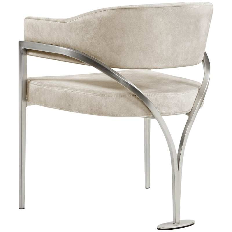 Meridian Furniture Madelyn Stone Velvet Dining Chair (Set of 2)