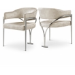 Meridian Furniture Madelyn Stone Velvet Dining Chair (Set of 2)