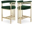 Meridian Furniture Marcello Green Velvet Counter Stool (Set of 2)