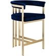 Meridian Furniture Marcello Navy Velvet Counter Stool (Set of 2)