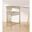 Meridian Furniture Marcello Stone Velvet Counter Stool (Set of 2)