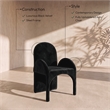 Meridian Furniture Summer Black Velvet Dining Arm Chair (Set of 2)