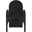 Meridian Furniture Summer Black Velvet Dining Arm Chair (Set of 2)