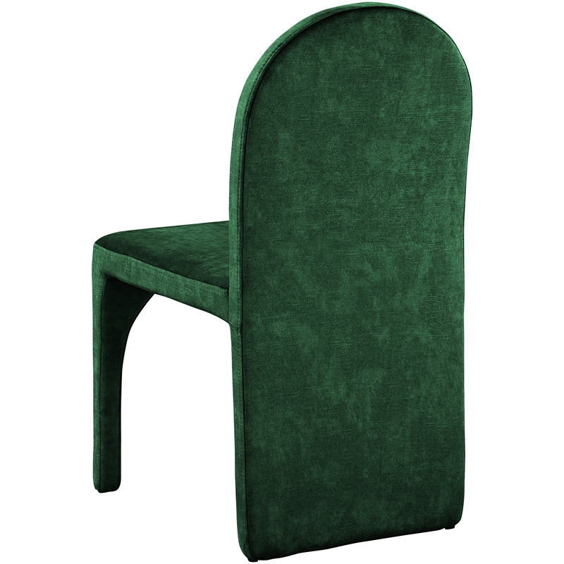 Meridian Furniture Summer Green Velvet Dining Side Chair (Set of 2)