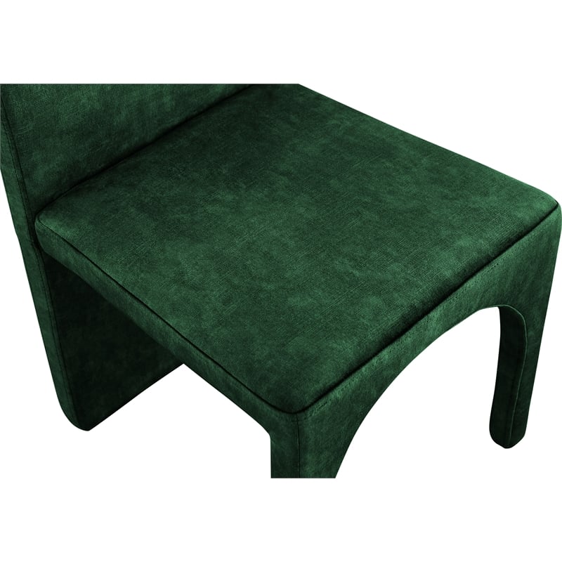 Meridian Furniture Summer Green Velvet Dining Side Chair (Set of 2)