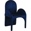 Meridian Furniture Summer Navy Velvet Dining Arm Chair (Set of 2)