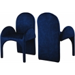 Meridian Furniture Summer Navy Velvet Dining Arm Chair (Set of 2)