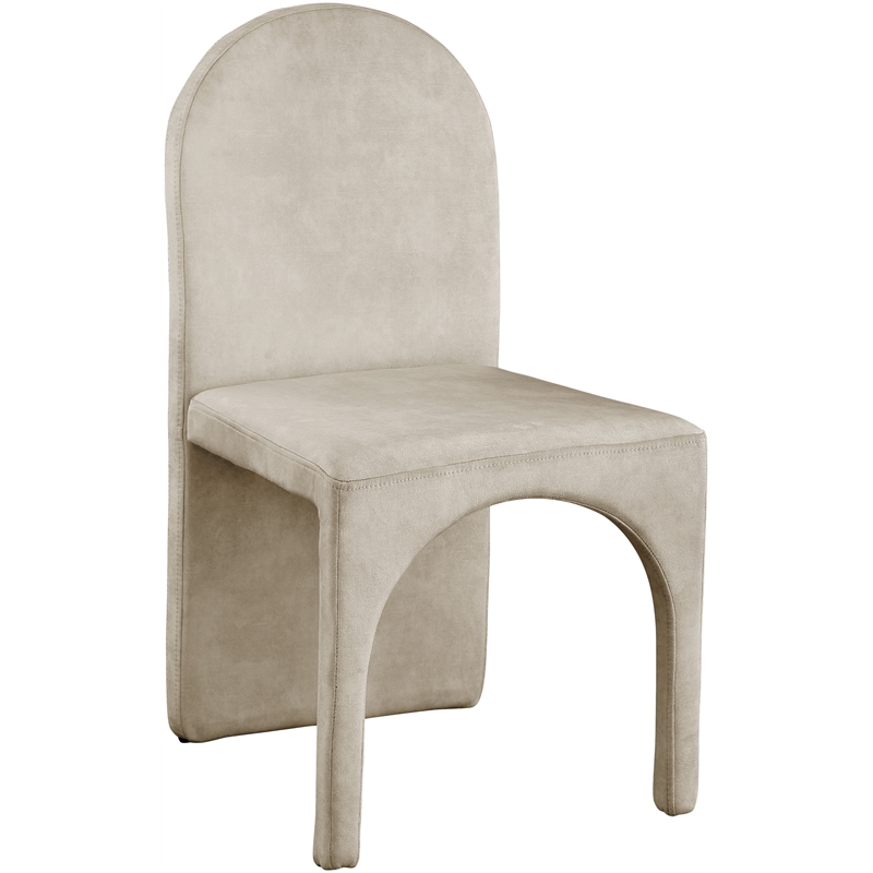 Meridian Furniture Summer Stone Velvet Dining Side Chair (Set of 2)