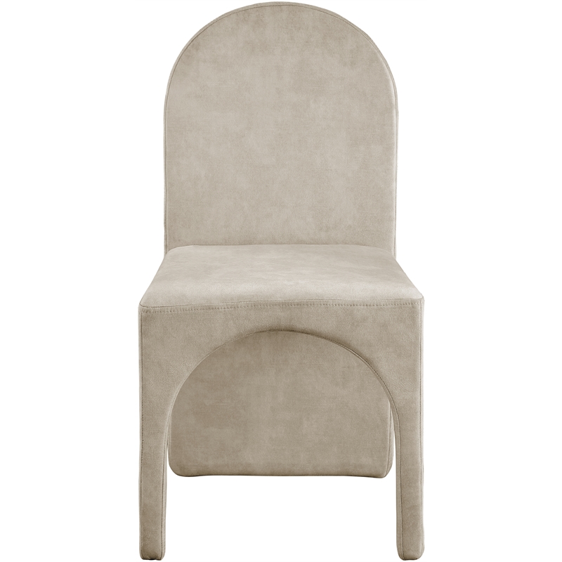 Meridian Furniture Summer Stone Velvet Dining Side Chair (Set of 2)