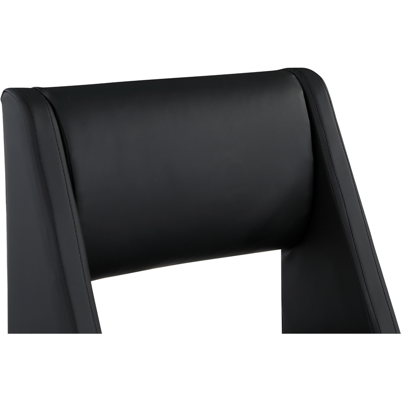 Meridian Furniture Jayce Black Vegan Leather Dining Chair (Set of 2)