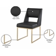 Meridian Furniture Jayce Black Vegan Leather Dining Chair (Set of 2)