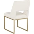 Meridian Furniture Jayce Cream Vegan Leather Dining Chair (Set of 2)
