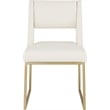 Meridian Furniture Jayce Cream Vegan Leather Dining Chair (Set of 2)