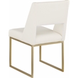 Meridian Furniture Jayce Cream Vegan Leather Dining Chair (Set of 2)