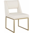 Meridian Furniture Jayce Cream Vegan Leather Dining Chair (Set of 2)