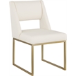 Meridian Furniture Jayce Cream Vegan Leather Dining Chair (Set of 2)