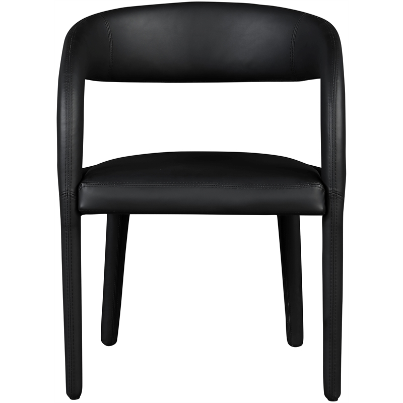 Meridian Furniture Sylvester Black Vegan Leather Dining Chair