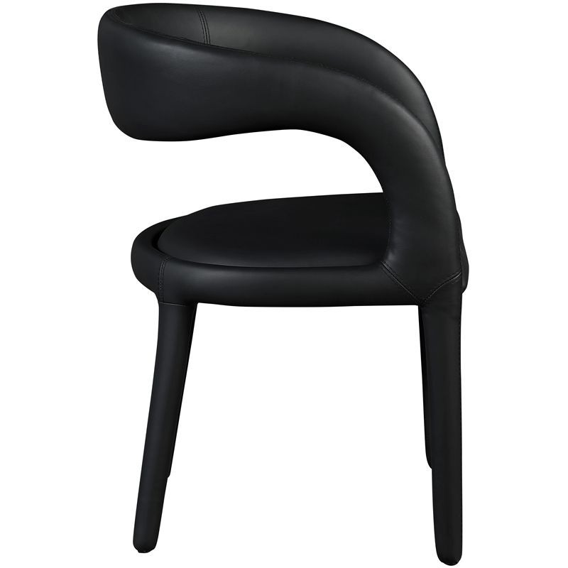 Meridian Furniture Sylvester Black Vegan Leather Dining Chair
